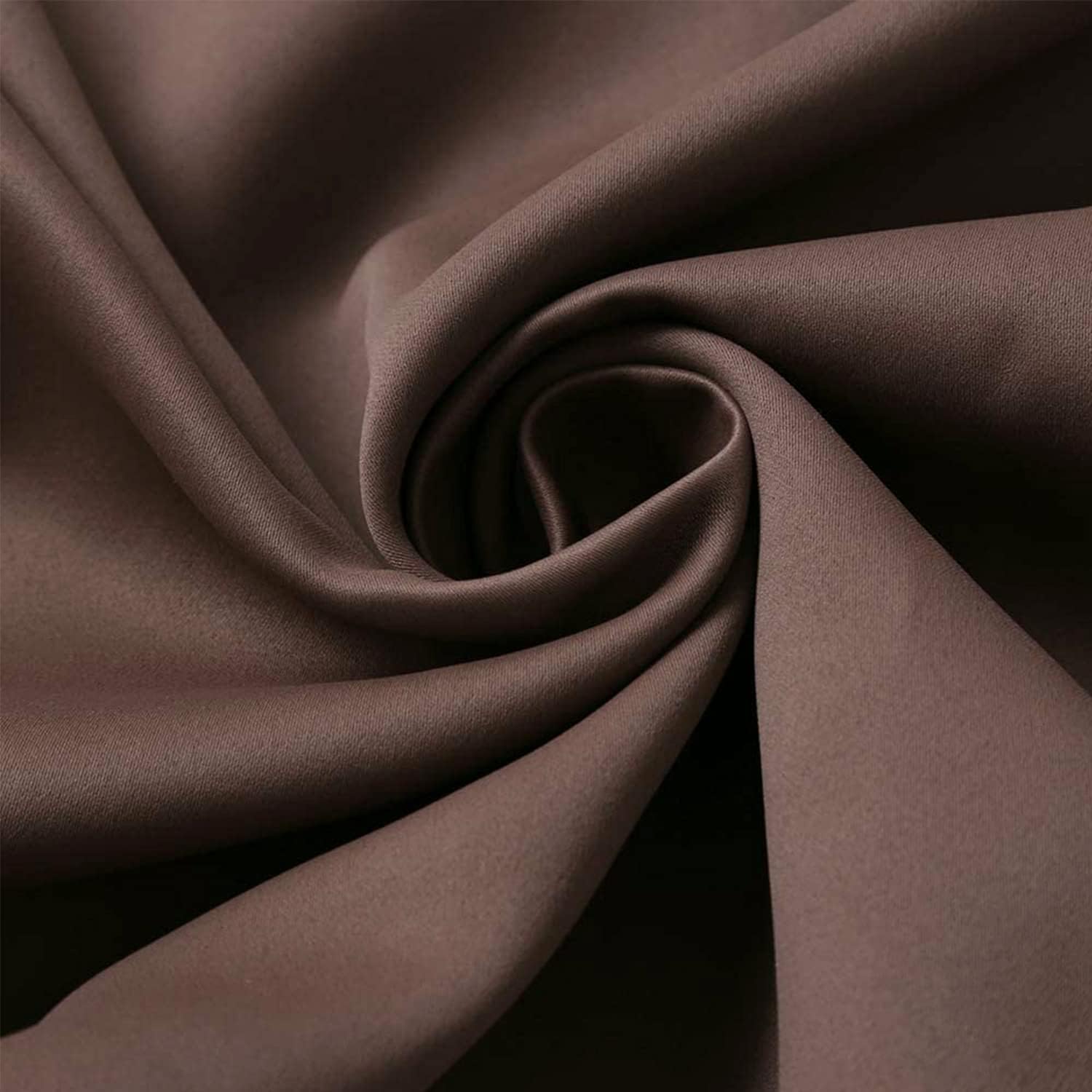 LIYAXUN 102 Inch Long Brown Grommet Curtains 1 Panel