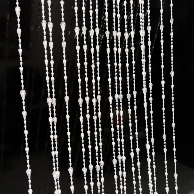 Ave Split Clear Beaded Curtain Door Divider