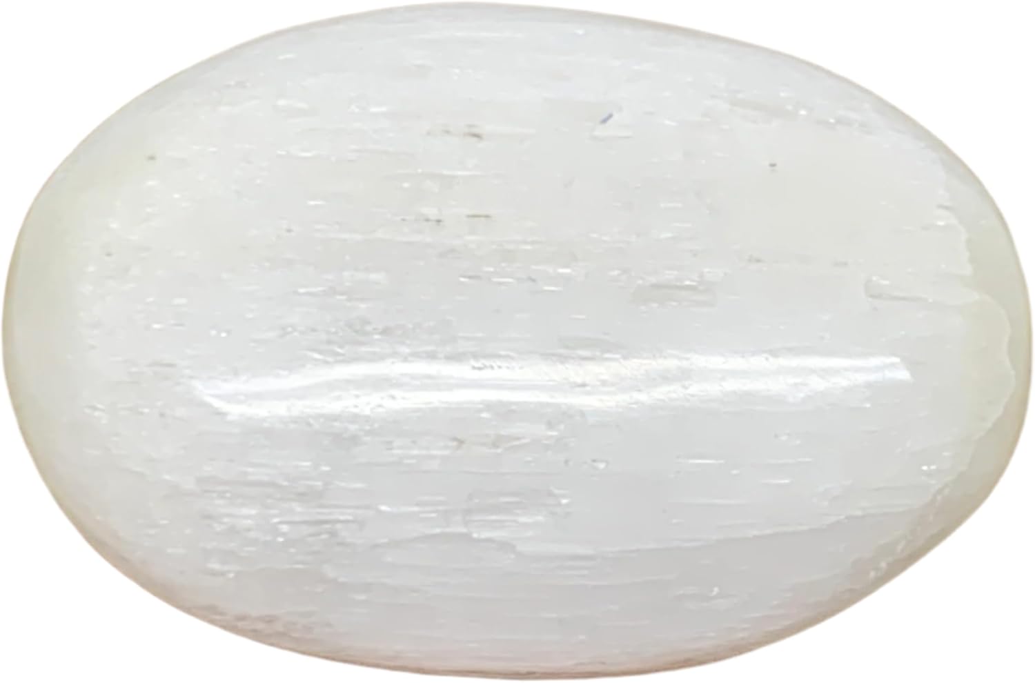 WatanGems 100g Natural Selenite Palmstone Crystal Pillow Shape