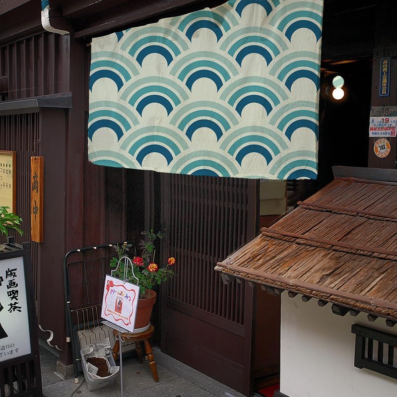 Konsilsa Japanese Doorway Noren Curtain No-Drill Installation 100x60cm