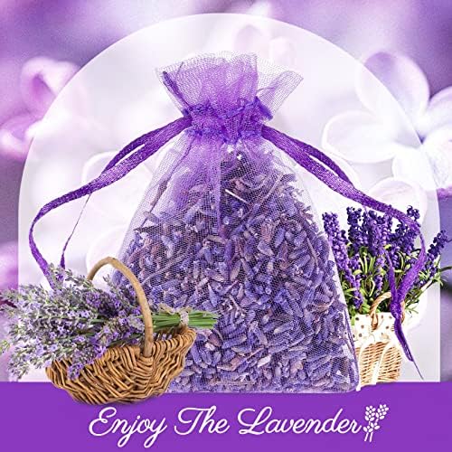 Reginary 60 Pack Lavender Sachets for Home Fragrance and Storage