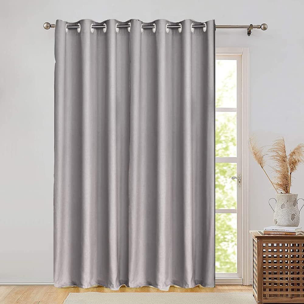 Pureaqu Extra Wide Room Darkening Curtain 1 Panel