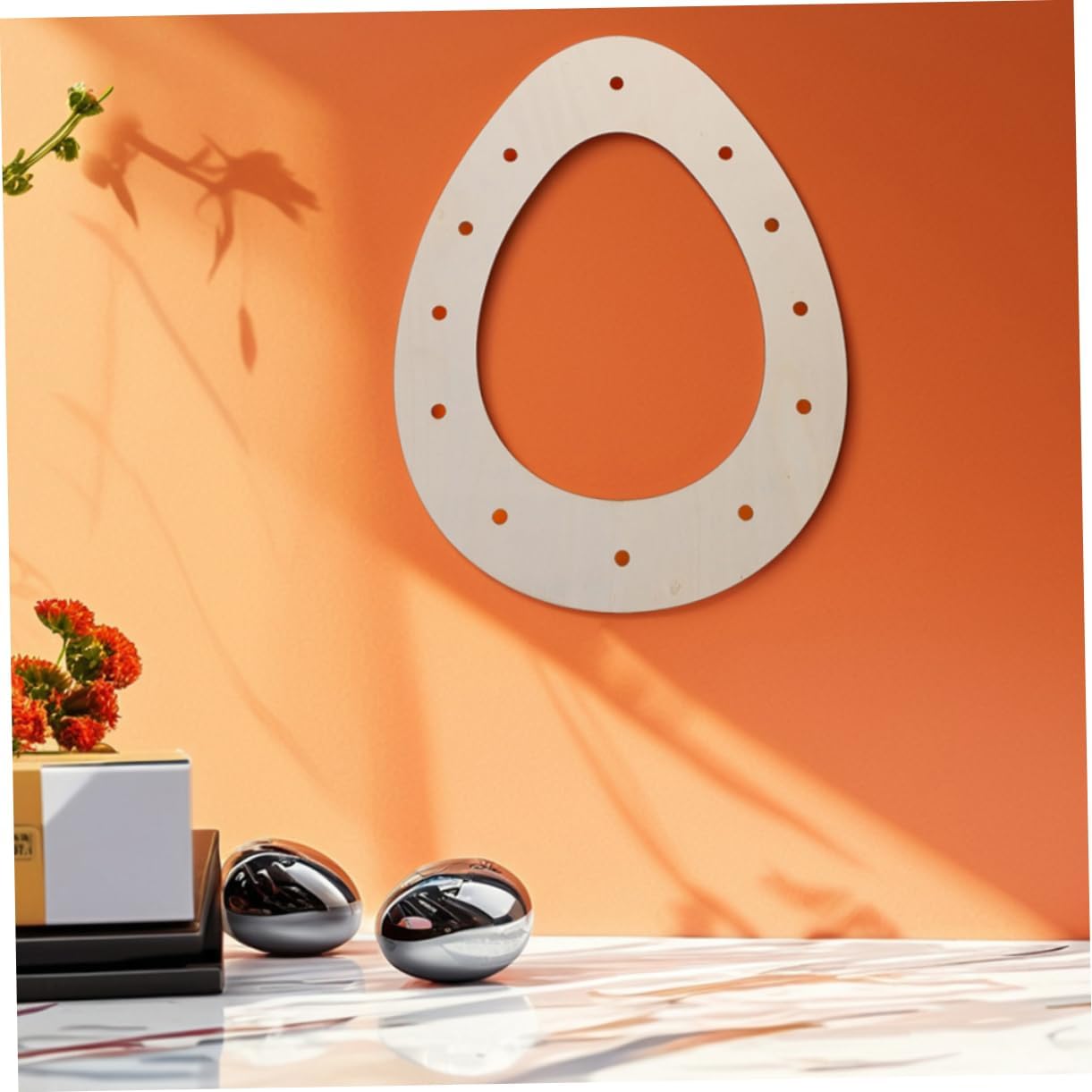 MAGICLULU Wooden Wreath Frame for Easter Decor