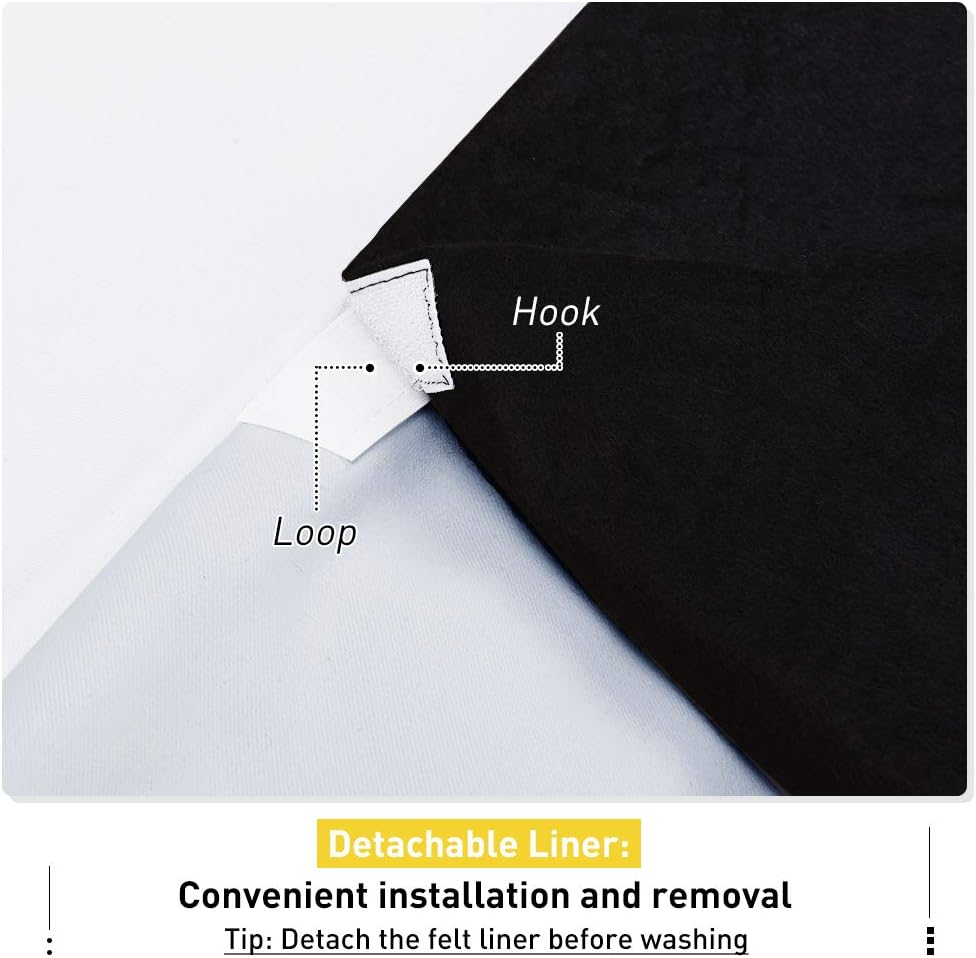 NICETOWN Noise Dampening Curtains for Large Window and Wall Divider