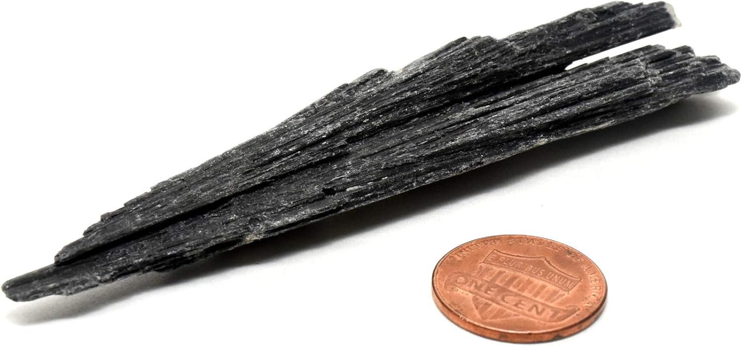 125ct Black Kyanite Blade Crystal Cluster - Brazil