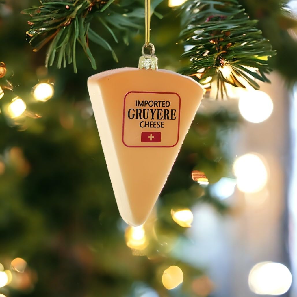 Cody Foster Co Gruyre Cheese Wedge Ornament