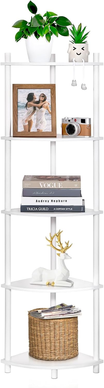 YGYQZ 5 Tier Tall Display Bookshelf Stand