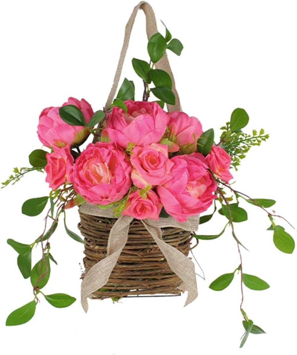 Purple Lavender Artificial Flower Wreath Hanger for Front Door