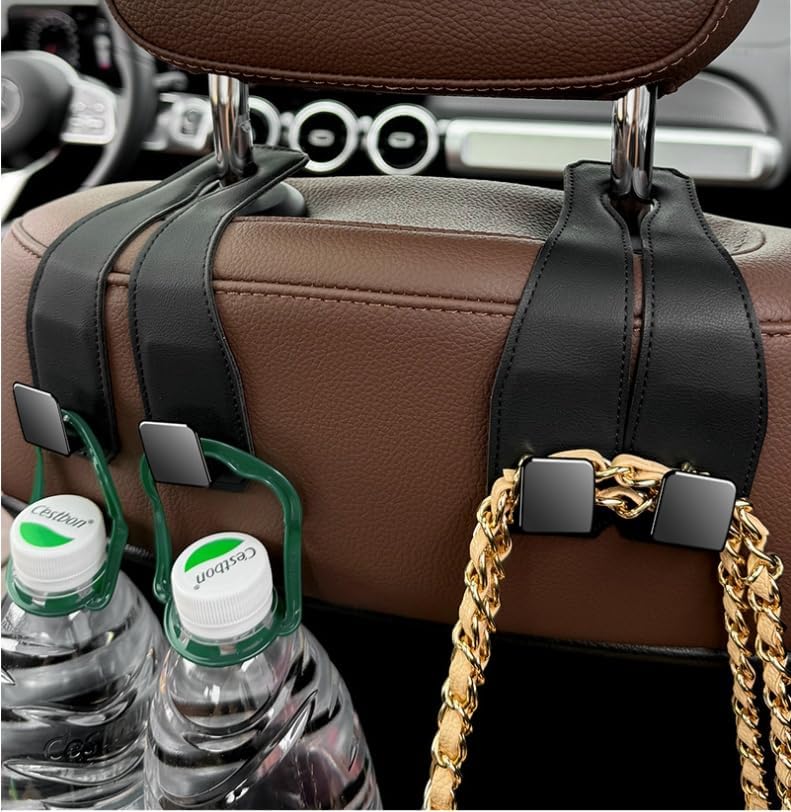 Coozyland Car Headrest Hooks for Purses and Bags