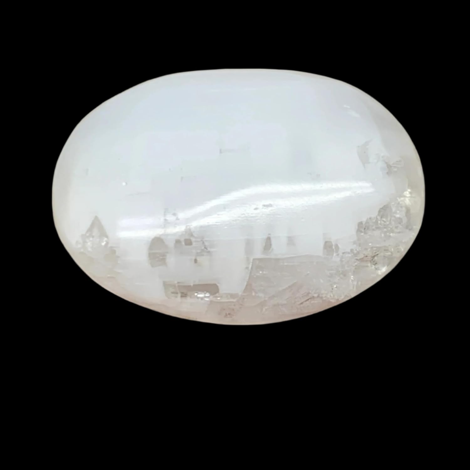 28x2x1 Inch Natural Selenite Palm-Stone Crystal