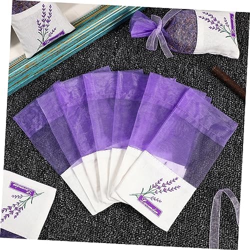 Luxshiny 50pcs Linen Lavender Sachet Bags