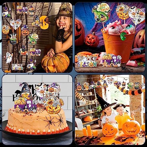 36 Pcs Halloween Wood Hanging Ornaments 12 Styles