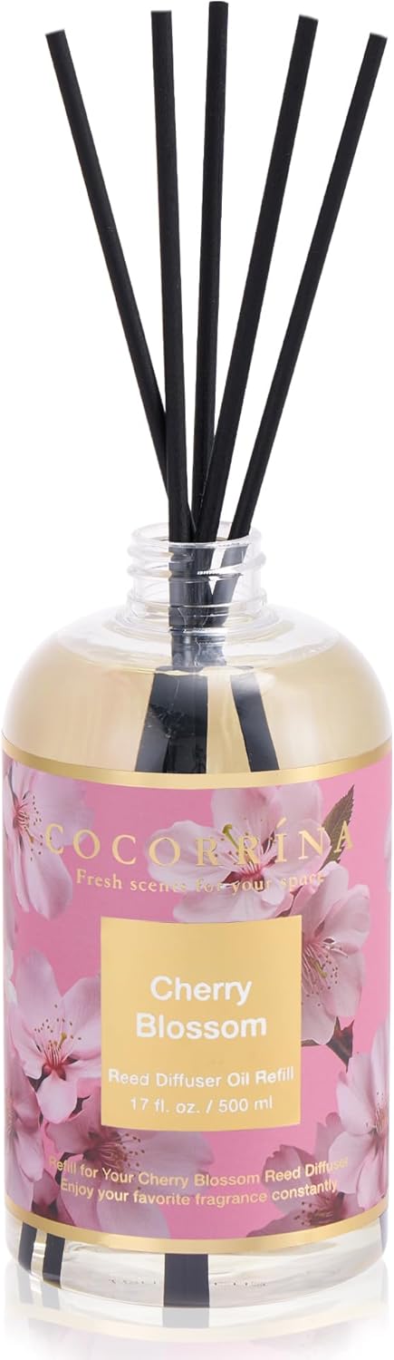 Cocorrna Cherry Blossom Reed Diffuser Refill 17oz
