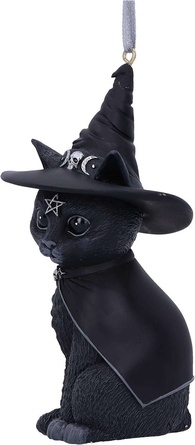 Nemesis Now Witch Cat Hanging Ornament 115cm Black Resin