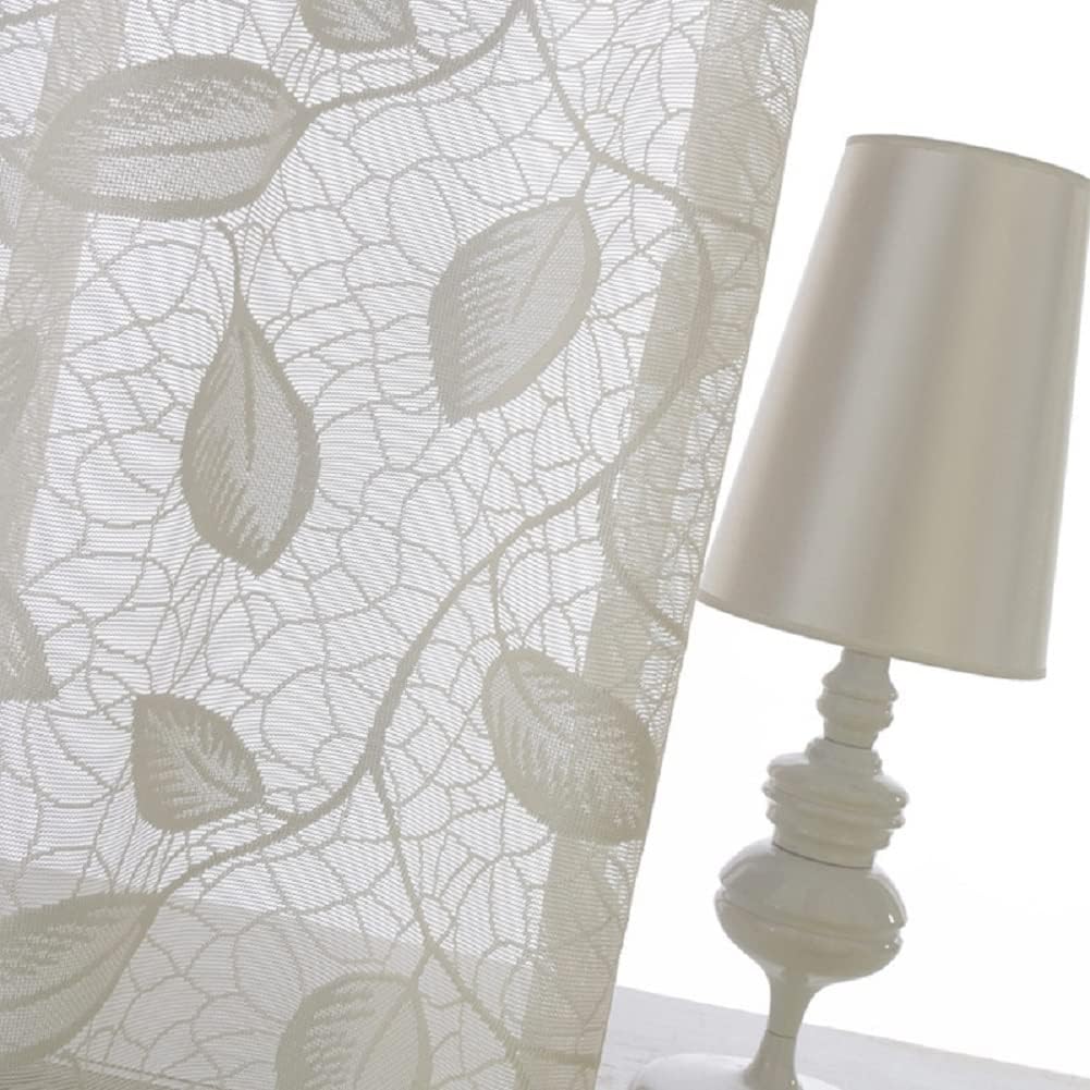 Modern Minimalist Semi Sheer Curtains Panel White 100x102 Inch