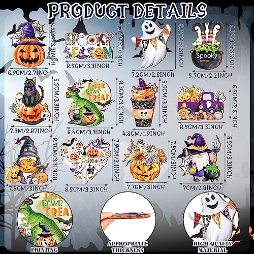 36 Pcs Halloween Wood Hanging Ornaments 12 Styles