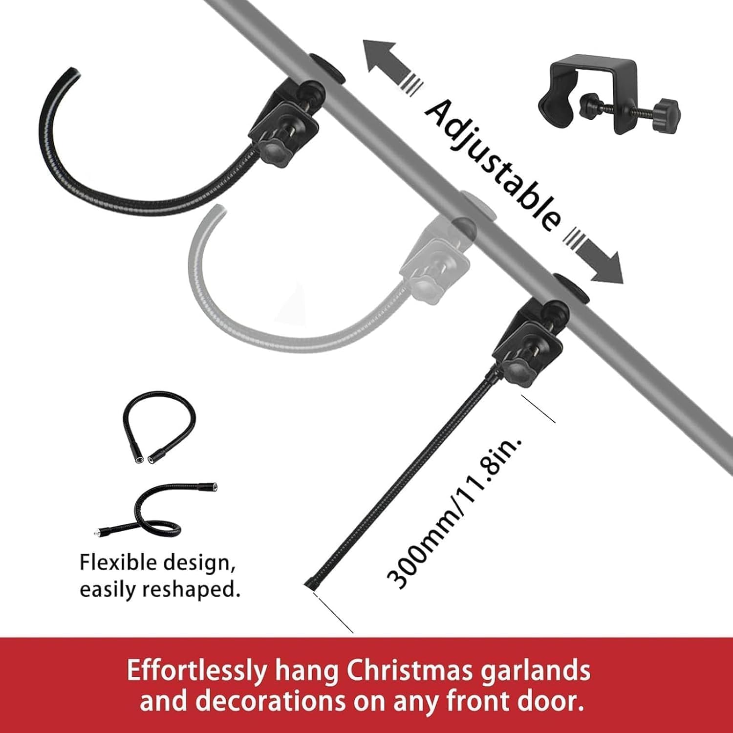 Adjustable Garland Hanger for Door Frame 32-80 Inches