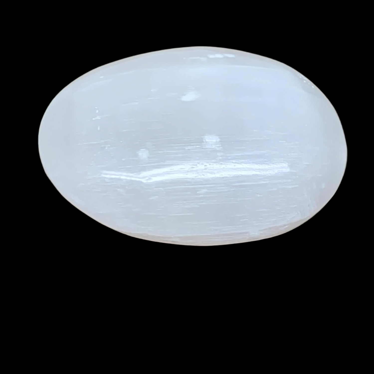 96g Natural Selenite Palm-Stone Crystal Handmade Pillow Shape