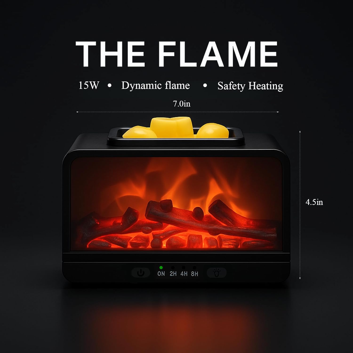 MeplLivs Dynamic Flame Electric Wax Melt Warmer with PTC Technology
