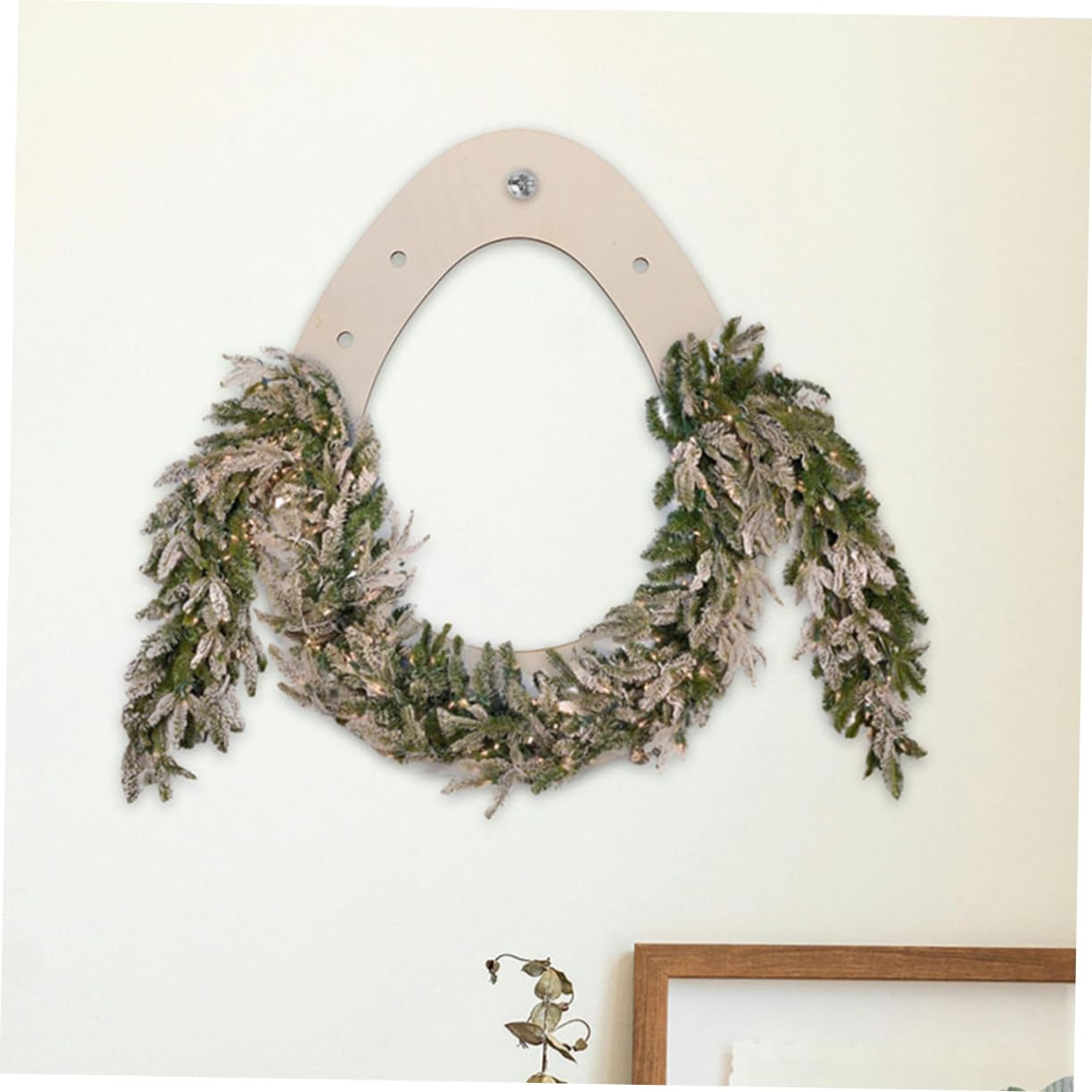 MAGICLULU Wooden Wreath Frame for Easter Decor