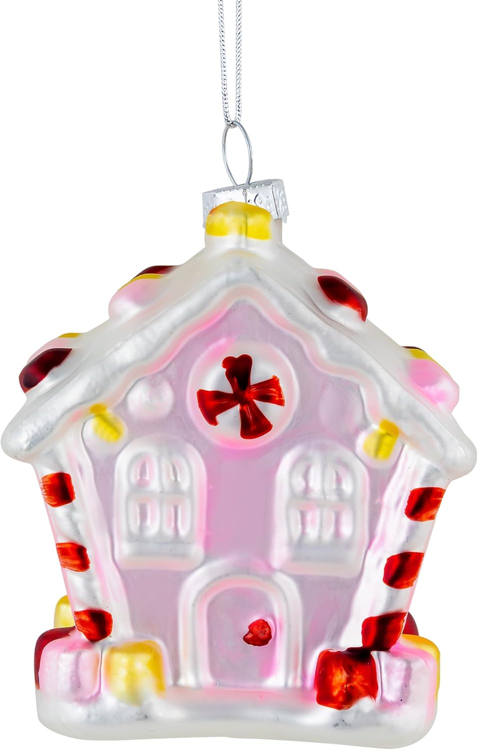 Northlight Candy House Glass Christmas Ornament 325 Inch Pink