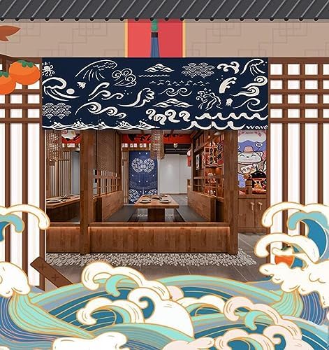 Japanese Sushi Bar Noren Curtain Panel