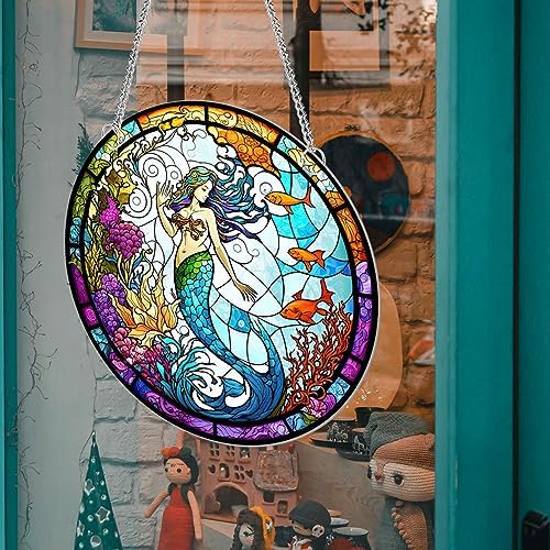 MATIHAY Mermaid Acrylic Wall Decor Hanging