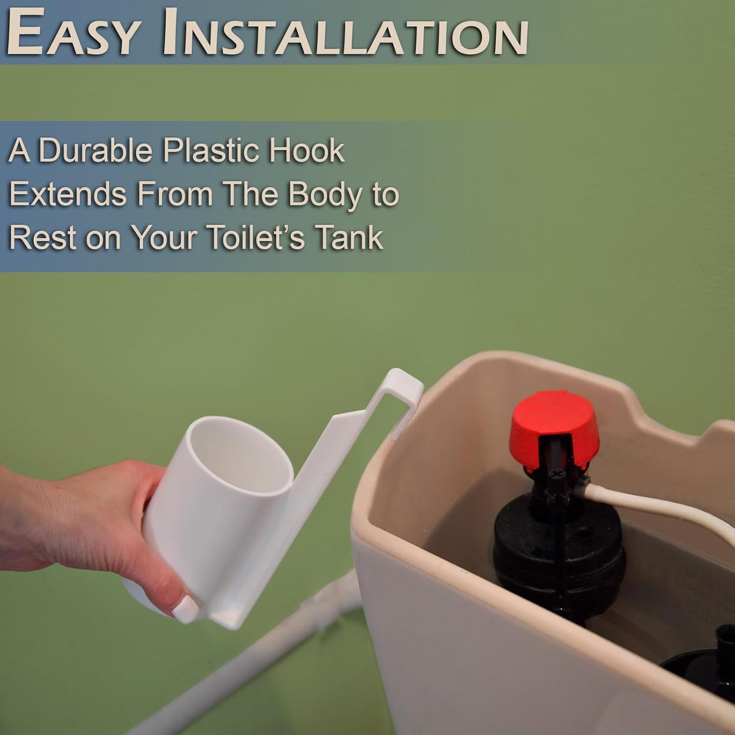 Home-X White Air Freshener Spray Bottle Holder for Toilet
