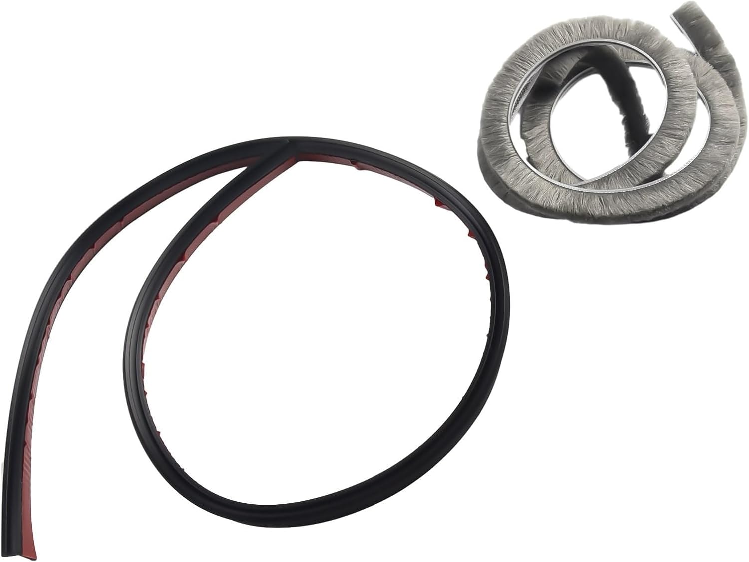 Door Bottom Seal Strip 100cm TPE Self Adhesive Black