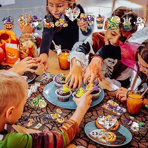 36 Pcs Halloween Wood Hanging Ornaments 12 Styles