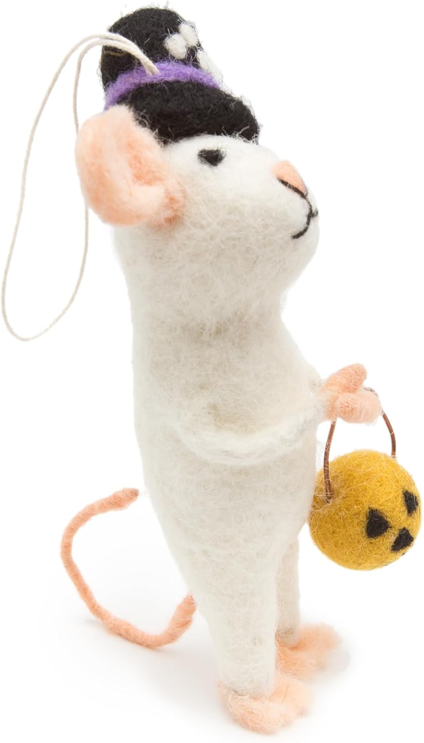 Glaciart One Halloween Mouse Felt Ornament