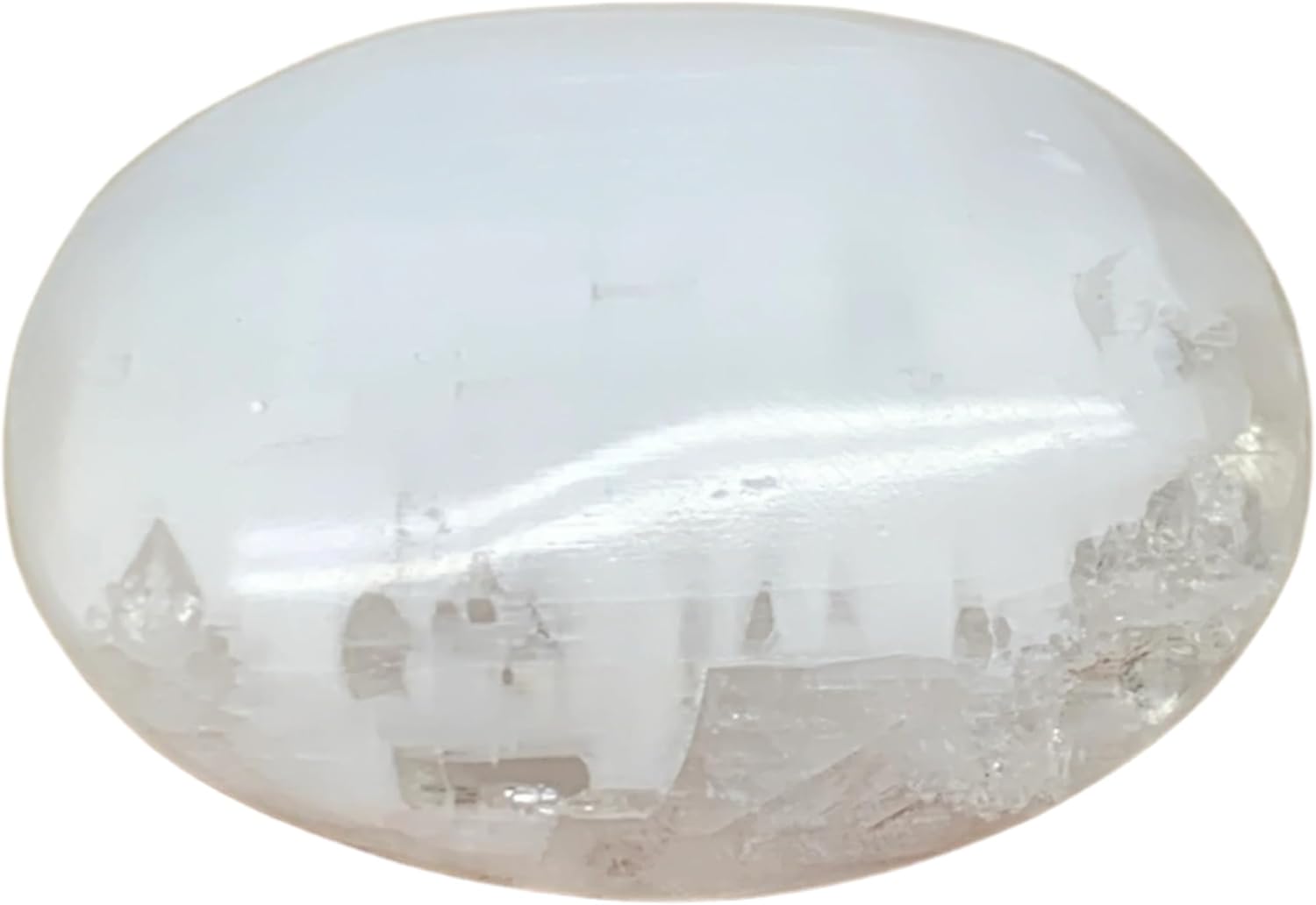 28x2x1 Inch Natural Selenite Palm-Stone Crystal