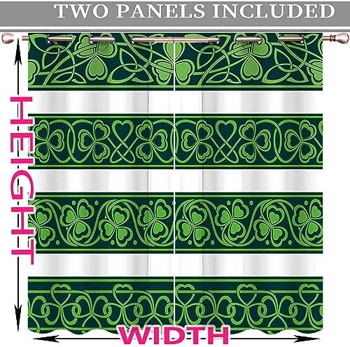 ZYMECH Irish Sliding Curtain Rod Panels 72x72 Inches Grommet Top
