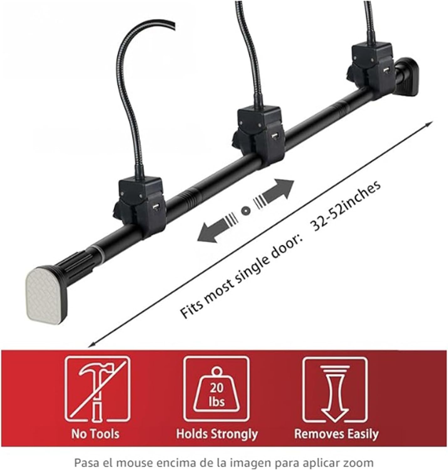 gifskiu Adjustable Door Garland Hanger 3 Sizes No Screws