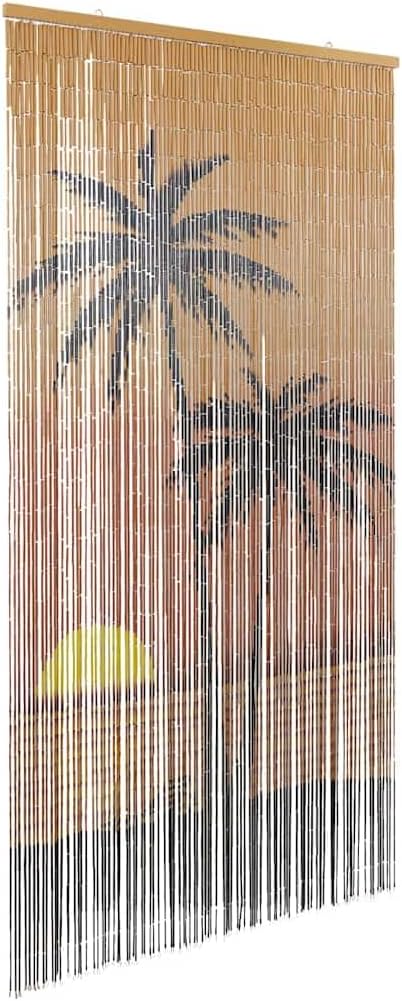 Charming Tree Print Door Curtain for Privacy and Fresh Air