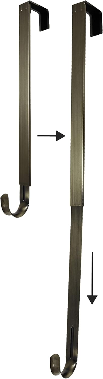 Haute Decor Adapt Adjustable Wreath Hanger with Removable Icon