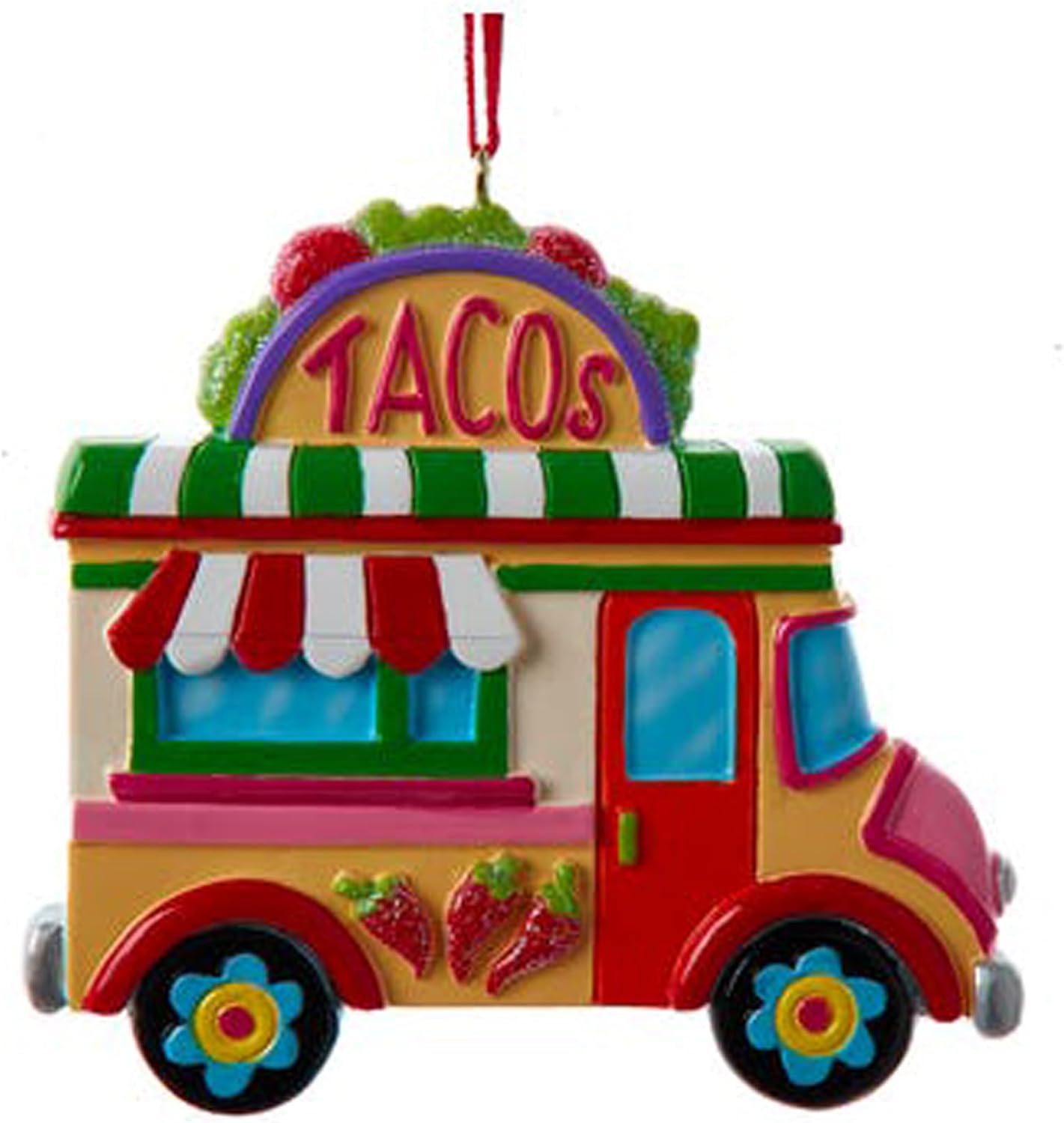 Kurt S Adler Taco Truck Christmas Ornament Red A2277