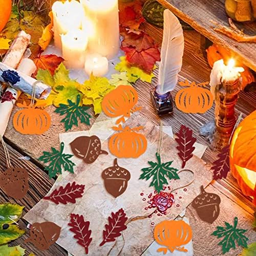Yueton 36PCS Fall Hanging Ornaments with Rope