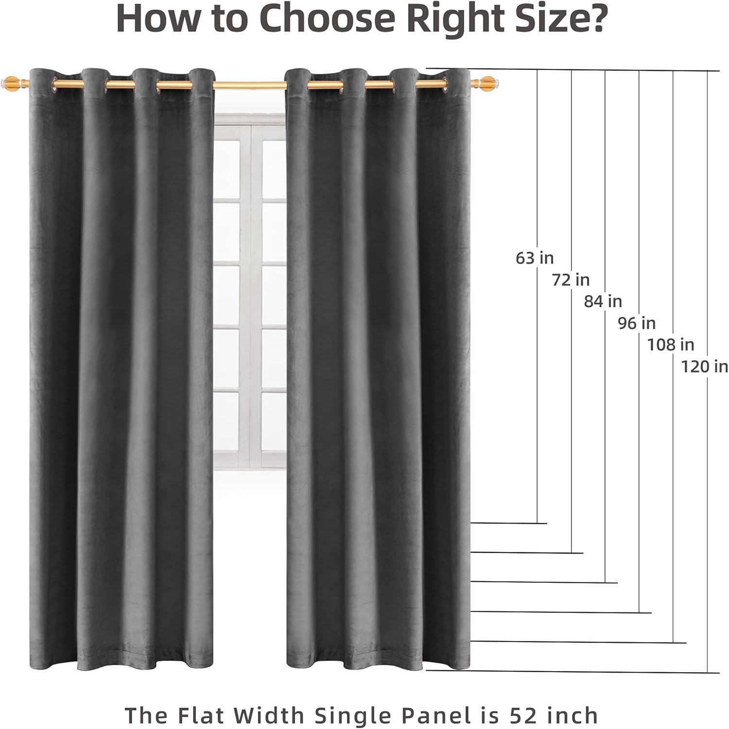 Super Soft Velvet Curtain Panels for Living Room and Bedroom