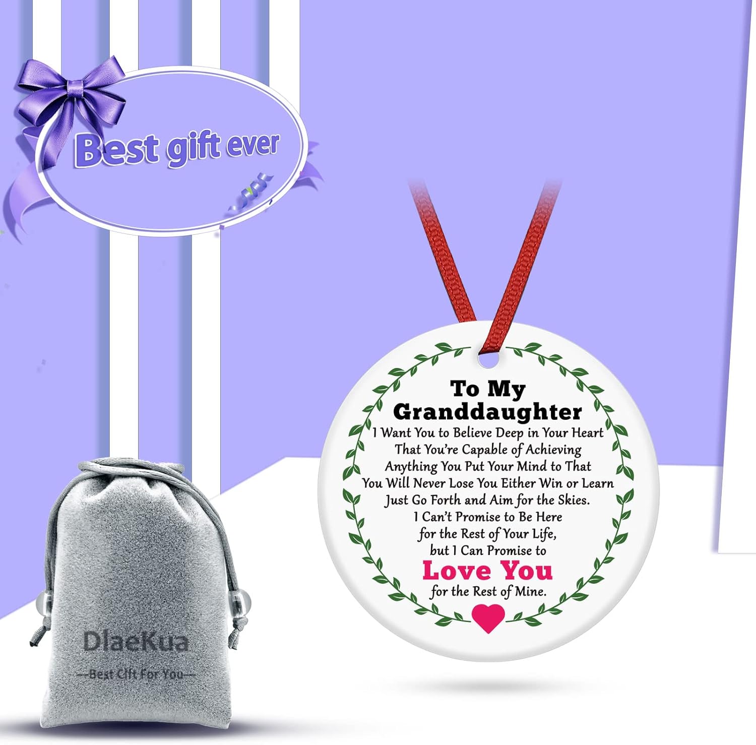 Granddaughter Ornament with Heartwarming Message