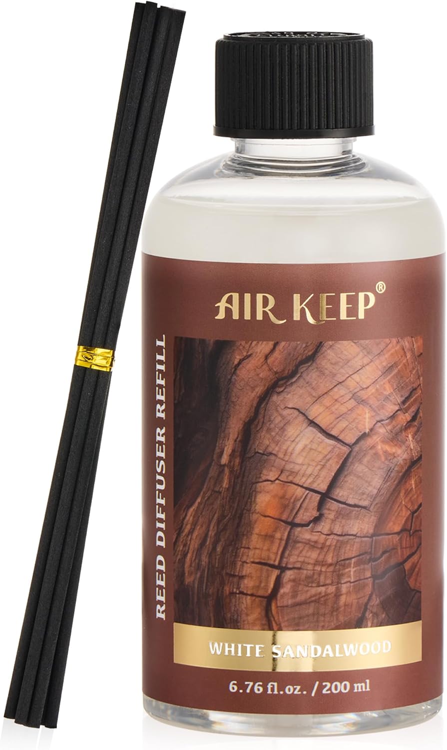 Airkeep Reed Diffuser Oil Refill with 8 Sticks 200ml