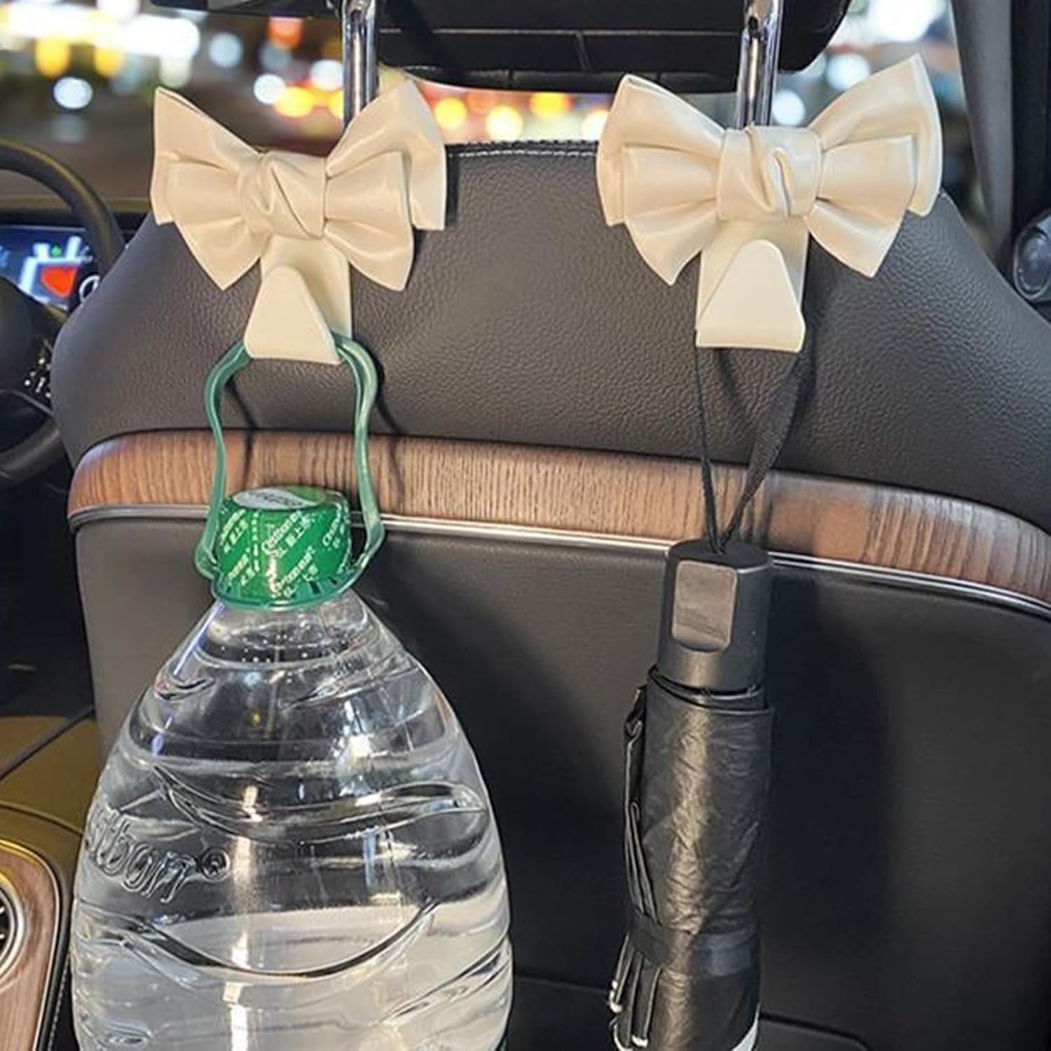 Cute Bow Shaped Car Seat Back Hook Hanger
