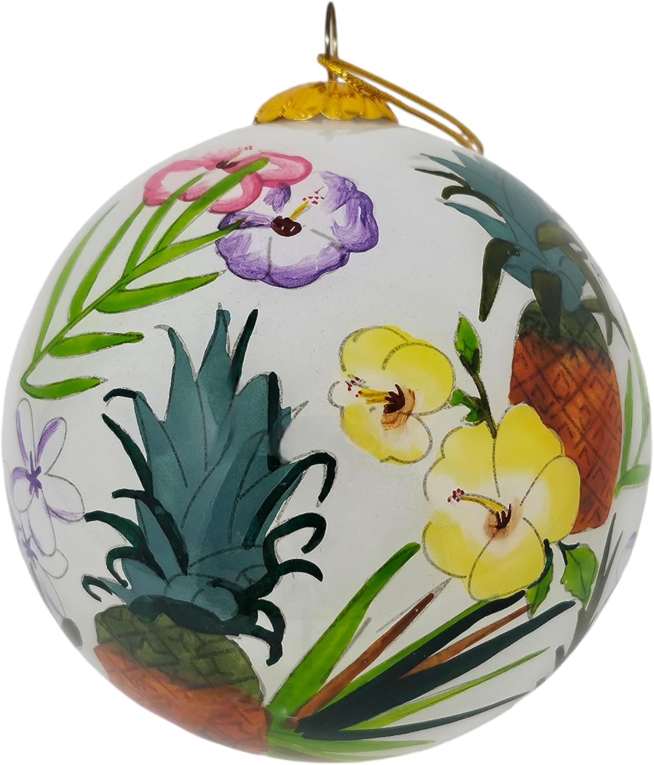Pineapple Garden Serenity Hawaiian Christmas Ornament