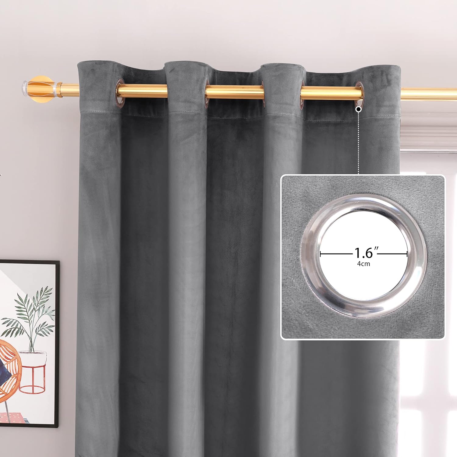 Super Soft Velvet Curtain Panels for Living Room and Bedroom