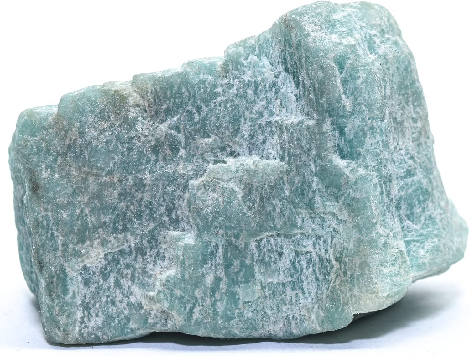 26 Inch Blue Green Amazonite Rough Gemstone Raw Specimen for Cabbing - India