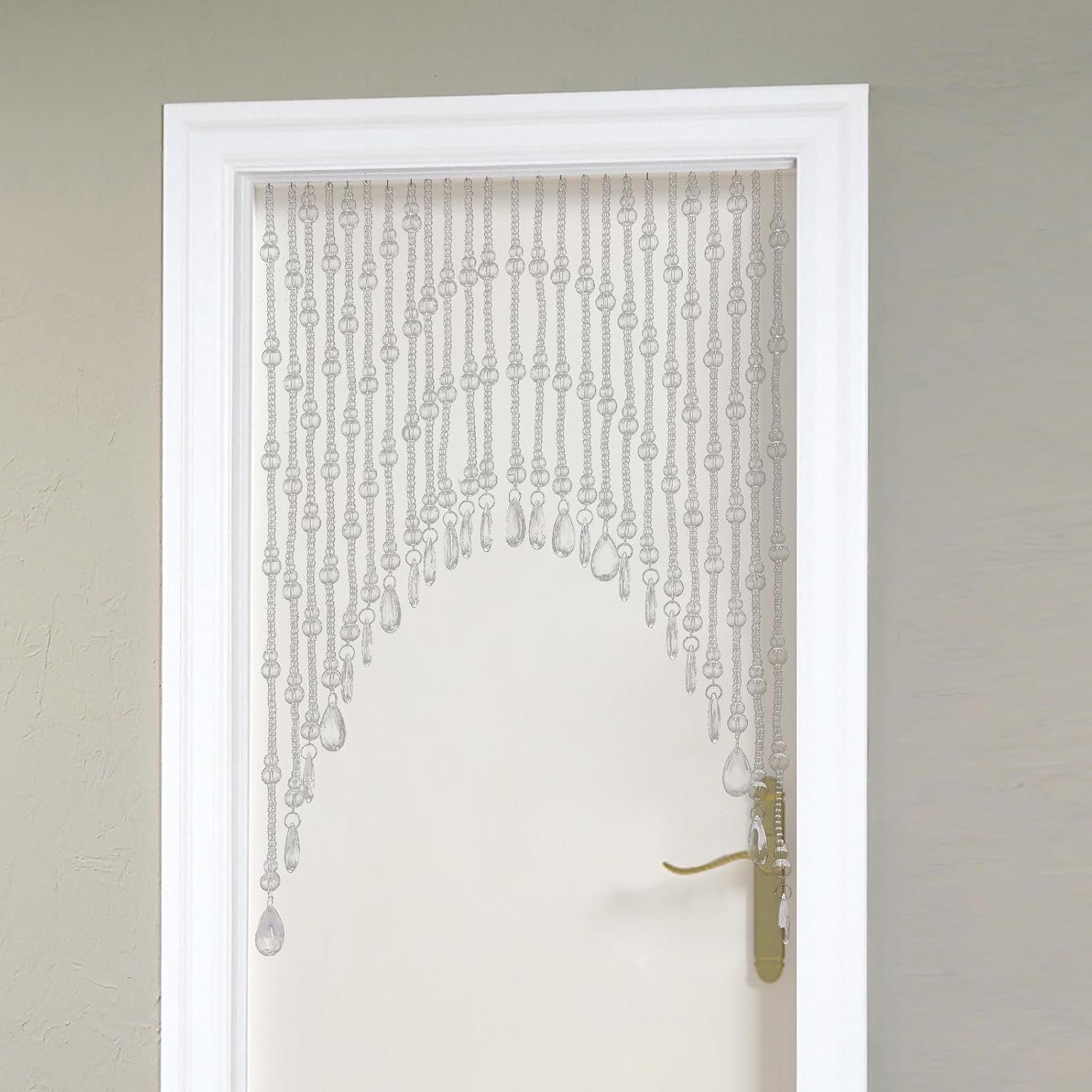 Elegant Hanging Glass Door Beads Valance 25 Strings