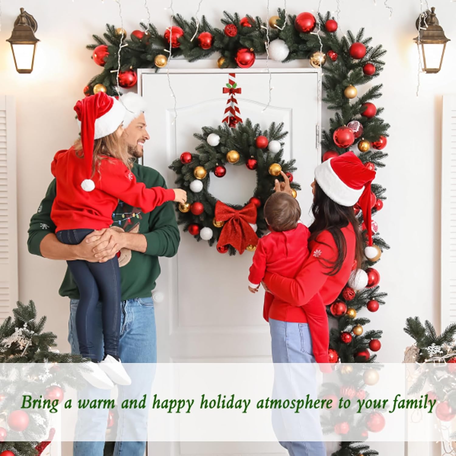 2 Pack Candy Cane Wreath Hangers for Front Door