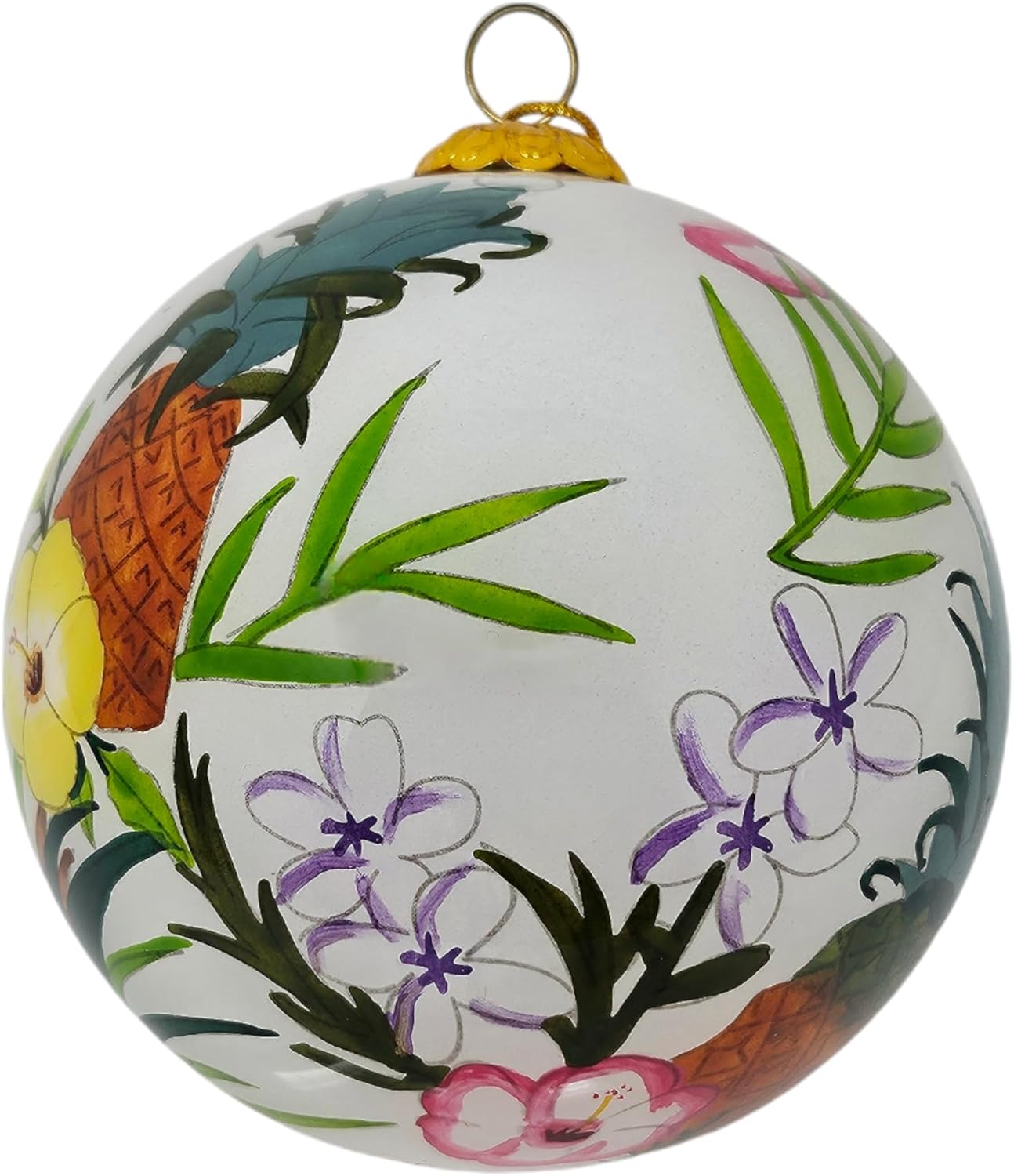 Pineapple Garden Serenity Hawaiian Christmas Ornament