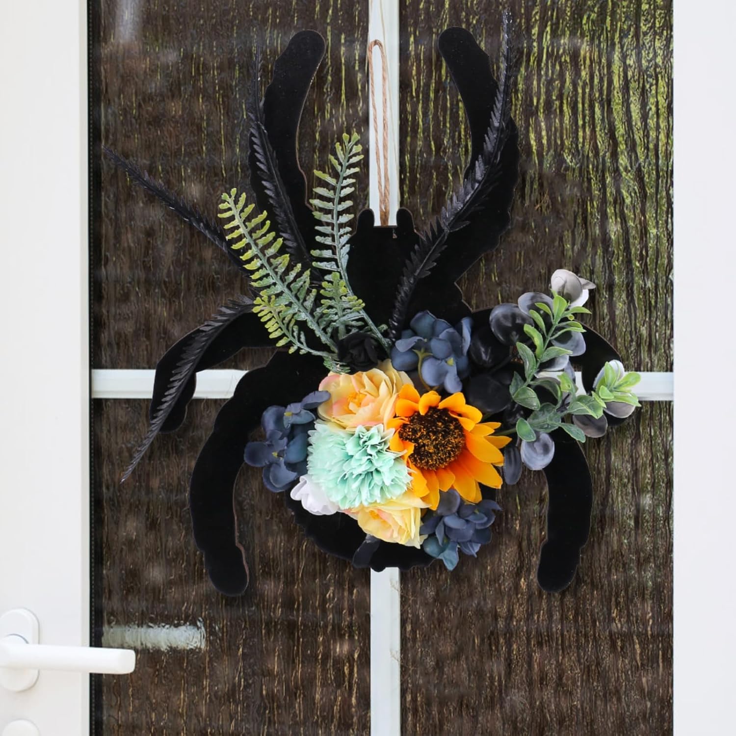 Ochine Spider Halloween Wreath Door Hanger