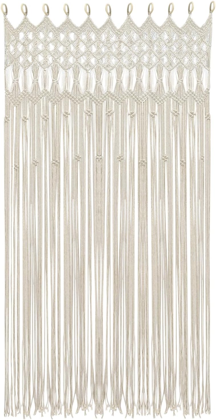 XUFOPLY Macrame Curtains Boho Window Room Divider